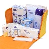 Сумка-трансформер Hartmann "Оранжевая сумка", с набором для рожениц артикул 438a.